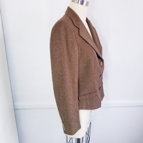 Max Mara | Wool Angora Blend Blazer, Brown… - Picture 8 of 14